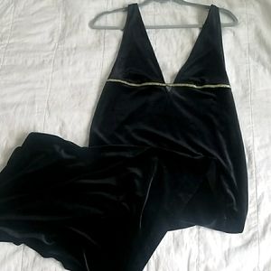 Black Velvet Maxi Dress